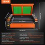 VEVOR 130W CO2 laser engraver, 900x1400mm, 500mm/s laser cutting machine with 2-way pass air assist, compatible with LightBurn, CorelDRAW, AutoCAD, Windows, Mac OS, Linux, for wood, acrylic, fabric