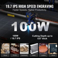 VEVOR Máquina de Grabado Láser 100W Área de 600x900 mm Máquina Grabadora de CO2