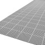 VEVOR Drainage Mat, 90 x 1500 cm, PVC Non Slip Commercial Floor Mat, Wet Area Water Drain Splash Matting Hollow Doormat Roll, for Outdoor Indoor Restaurant Swimming Pool Patio Bathroom Washroom, Gray