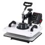 VEVOR Heat Press Machine 29 x 38 cm Sublimation Press Machine Swing Away, Heat Up Fast and Even, Digital Precise Time and Temperature Control, for T-Shirts, Canvas Tote Bags, Pillowcases, Socks