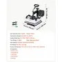 VEVOR Prensa de Calor 30 x 23 cm Máquina para Sublimación Impresora Térmica, Control Digital de Tiempo y Temperatura, Tubos de Calentamiento Duales, Bricolaje para Camisetas Bolsos Ropa Calcetines