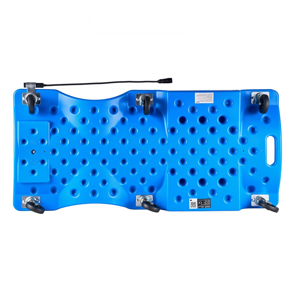 VEVOR Camilla Mecánica para Taller Longitud de 102 cm de PE con 6 Ruedas, Carga Máxima de 158,8 kg, Con Luz LED, Reposacabezas Acolchado y Bandejas para Herramientas, Para Reparación de Automóvil
