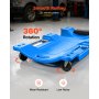 VEVOR Camilla Mecánica para Taller Longitud de 102 cm de PE con 6 Ruedas, Carga Máxima de 158,8 kg, Con Luz LED, Reposacabezas Acolchado y Bandejas para Herramientas, Para Reparación de Automóvil