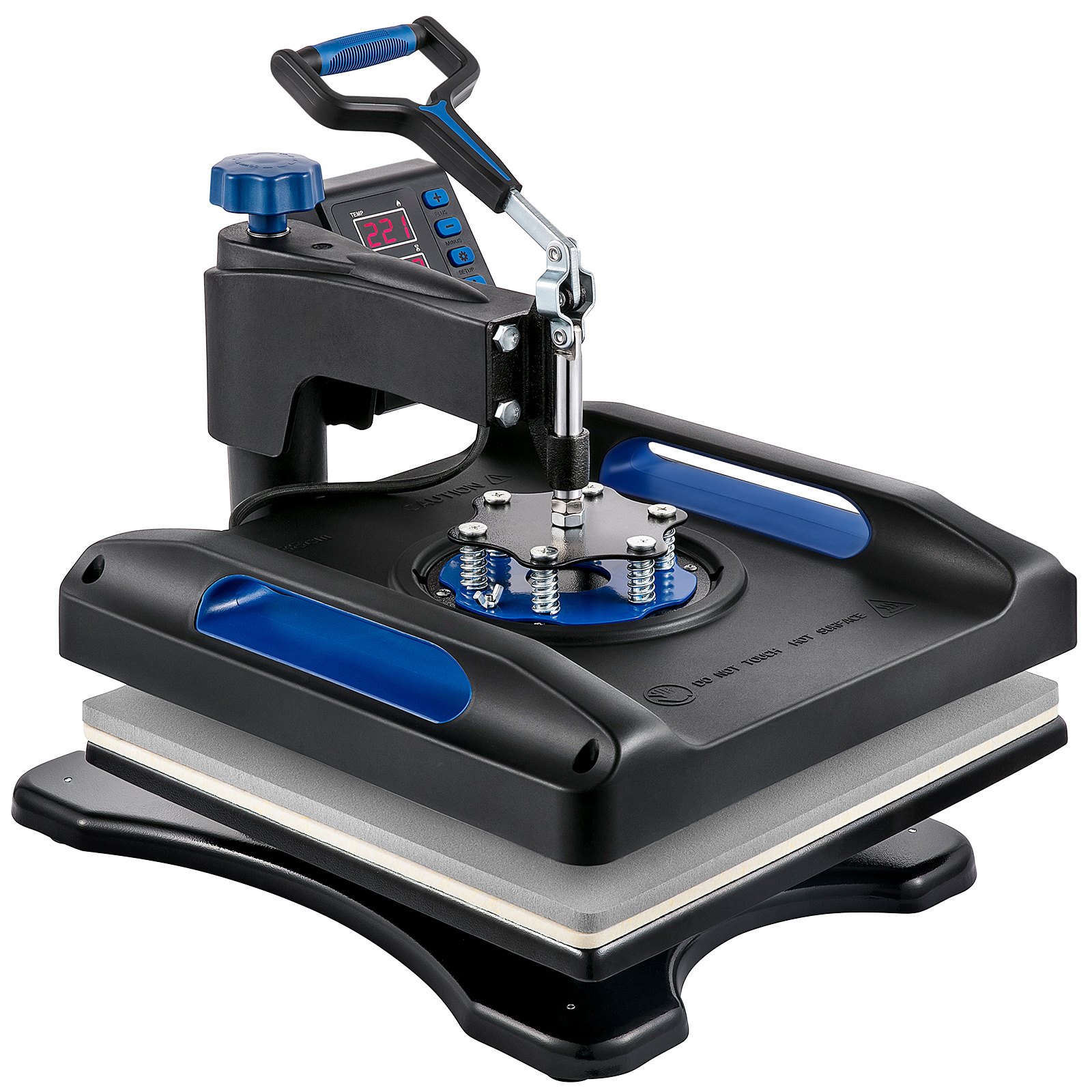 VEVOR Máquina de Prensa de Calor, Transferencia de Calor, Prensa de Calor Multifunción de 38 x 38 cm, Máquina de Prensa de Calor con superficie anti-escaldaduras  para DIY Camisetas, Sombreros