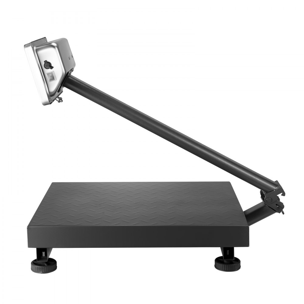 VEVOR Báscula Digital de Plataforma, Capacidad 300 kg, Alta Precisión 50 g, con Conversión de Libras a kg, Función de Tara, Calculadora de Precios, para Equipaje, Envíos, Paquetes y Franqueo