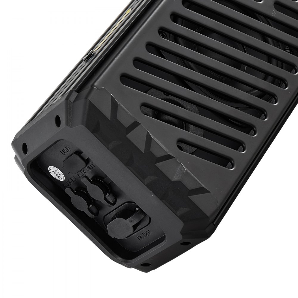 VEVOR Barra de Sonido para UTV, con 2 Tweeters y 2 Altavoces de Medios-graves, Compatible con Bluetooth, USB, Entrada Auxiliar y Control Remoto RF, Iluminación RGB Multicolor, para Carritos de Golf
