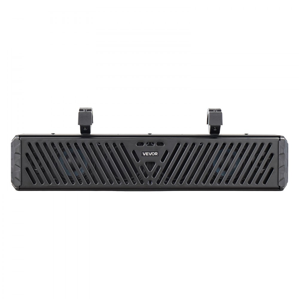 VEVOR Barra de Sonido para UTV, con 4 Altavoces y 2 Radiadores Pasivos, Compatible con Bluetooth, USB, Entrada Auxiliar y Control Remoto RF, con Iluminación RGB Multicolor, para Carritos de Golf
