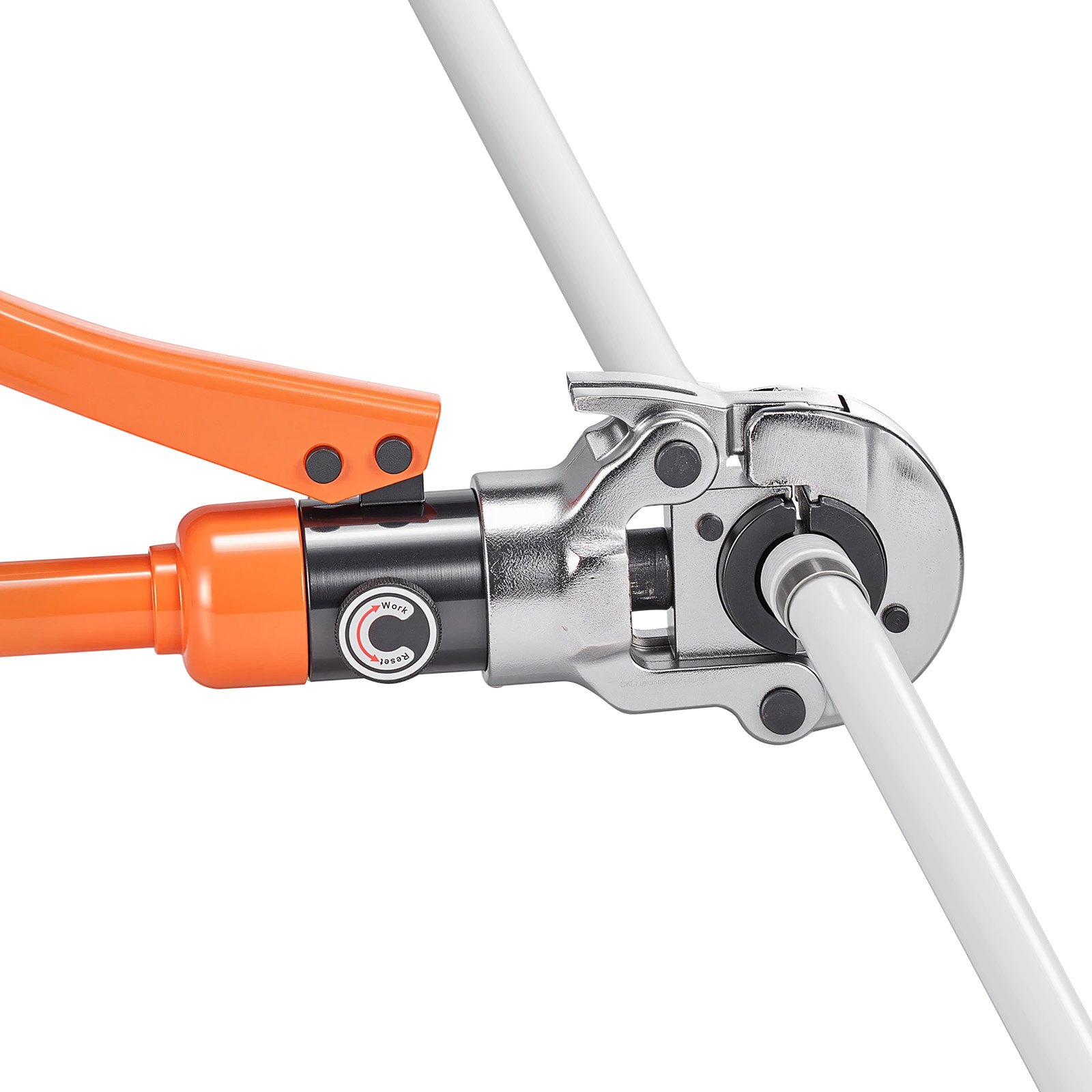 VEVOR Alicates de Prensa Hidráulica de Tuberías, Herramienta de Prensado para Tubos de PEX y Aluminio-plástico con 4 Mordazas TH16, TH20, TH26, TH32, para Reparaciones, Instalaciones de Fontanería