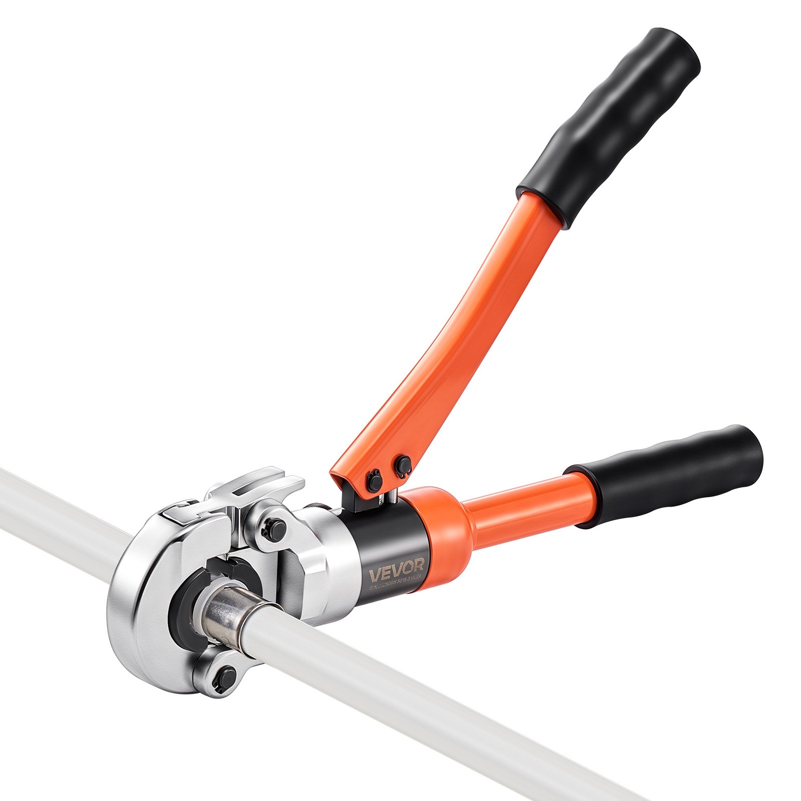 VEVOR Alicates de Prensa Hidráulica para Tuberías, con 4 Mordazas TH16 TH20 TH26 TH32 para Tubos de PEX y Aluminio-Plástico, 5 Mordazas V12 V15 V18 V22 V28 para Tubos de Acero Inoxidable, con Estuche