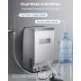 VEVOR Máquina para Fabricar Hielo 41 kg/24 h Almacenamiento de 3-6 kg, 32 Cubitos por Ciclo, De Acero Inoxidable, Independiente y Bajo Encimera, Con Pantalla LED y Autolimpieza, Para Restaurante