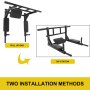 VEVOR Barra de Tracción Montada en La Pared para Todas Personas Ideal para El Entrenamiento Puede Instalar Esta Barra de Tracción Montada en La Habitación El Hogar o En Gimnasio Comercial Color Negro