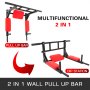 VEVOR Barra de Tracción Montada en La Pared para Todas Personas Ideal para El Entrenamiento Puede Instalar Esta Barra de Tracción Montada en La Habitación El Hogar o En Gimnasio Comercial Color Rojo