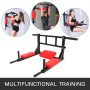 VEVOR Barra de Tracción Montada en La Pared para Todas Personas Ideal para El Entrenamiento Puede Instalar Esta Barra de Tracción Montada en La Habitación El Hogar o En Gimnasio Comercial Color Rojo