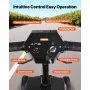 VEVOR Patinete Eléctrico de Movilidad 4 Ruedas para Adultos y Personas Mayores, Plegable e Integrado con Autonomía 15 km, Capacidad de Ascenso 9° y Carga 120 kg, 970 x (570-640) x (810-950) mm