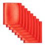 VEVOR Satin Chair Sashes Bows, 50PCS Chair Ribbon Ties Back Sash, 7 x 108 inch, Red Wedding Reception Decoration, for Wedding Ceremony Baby Shower Party Events Banquet Chair Cover Decoration