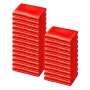 VEVOR Satin Chair Sashes Bows, 50PCS Chair Ribbon Ties Back Sash, 7 x 108 inch, Red Wedding Reception Decoration, for Wedding Ceremony Baby Shower Party Events Banquet Chair Cover Decoration