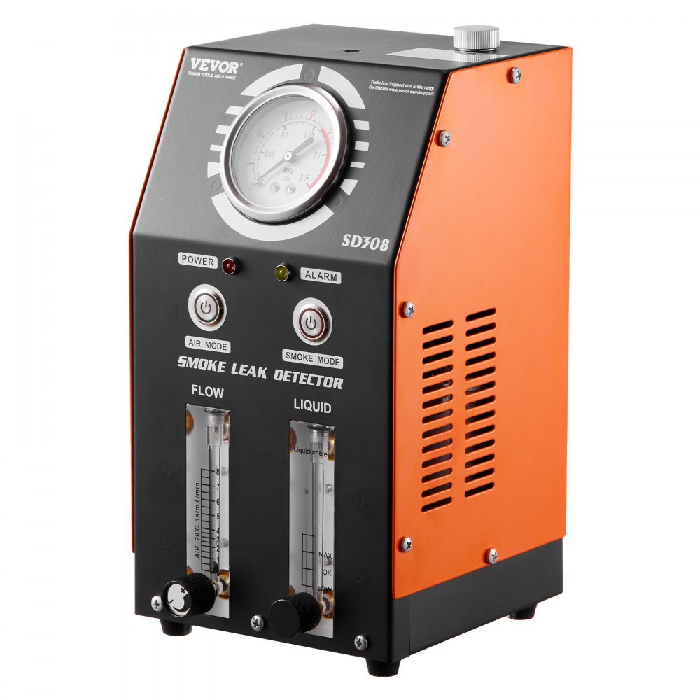 VEVOR Car Smoke Generator, Smoke Generator Leak Detector 8 L/min, Car Smoke Generator Air Mode & Smoke Mode Two Models, Leak Detector with Manometer & Air Pumps, Fuel Tank Check