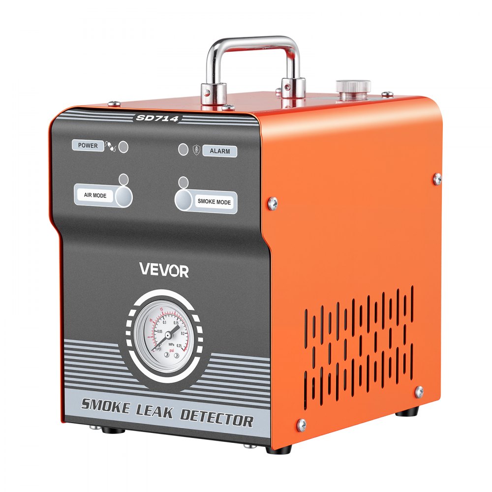 VEVOR Detector de Fugas Máquina de Humo Automotriz 12 V CC de Modo Dual, Probador de Vacío EVAP, Con Bomba de Aire y Manómetro, Para Automóviles, Motocicletas, Camiones, Vehículos de Todo Terreno