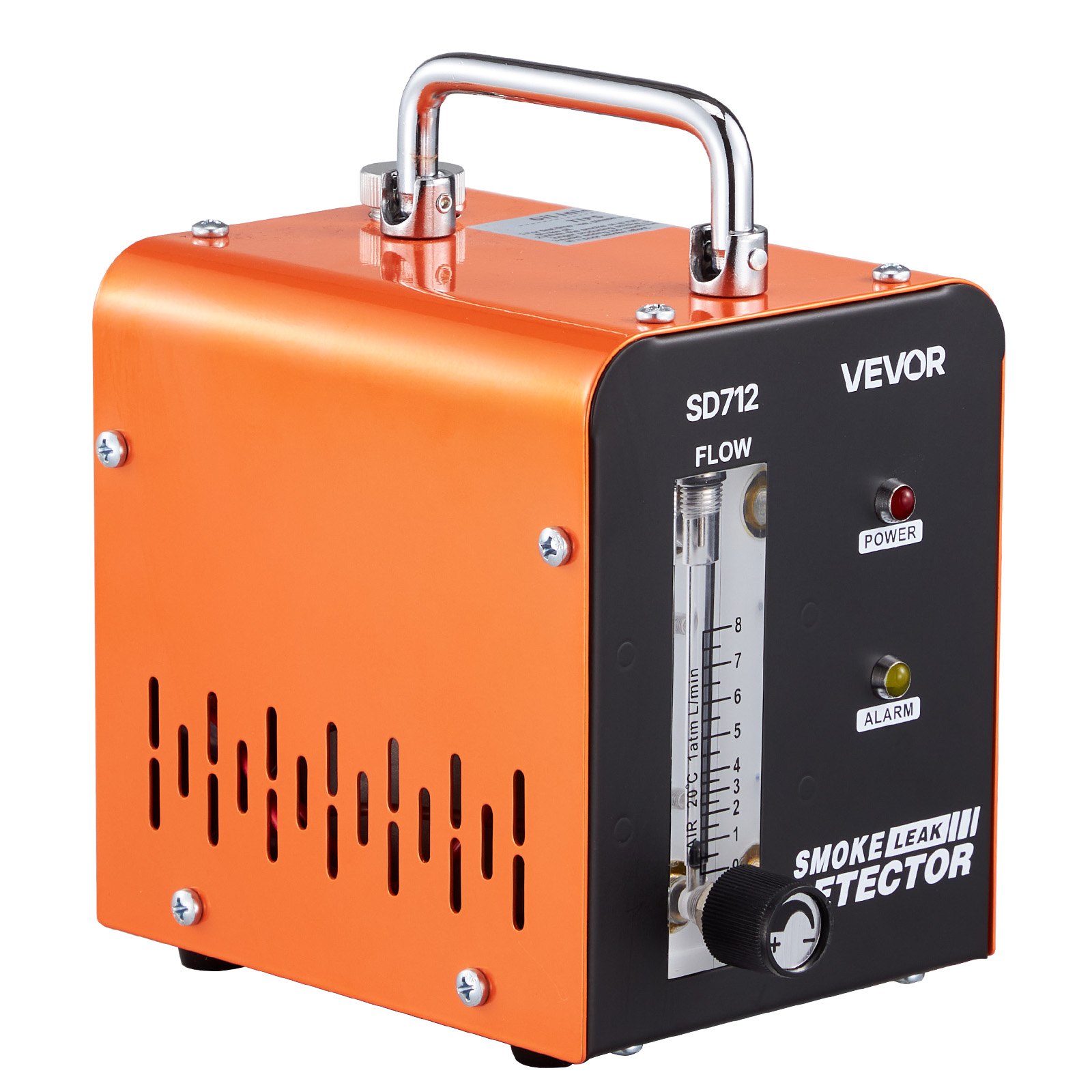 VEVOR Máquina de Fugas de Humo 12V CC, Detector de Fugas de Humo Automotriz Probador de Vacío EVAP, con Bomba de Aire y Caudalímetro Incorporados, Diagnóstico de Tuberías de Combustible para Coches