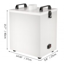VEVOR Purificador de Humo de Aire Puro 80 W para Láser CNC, Extractor de Humo Puro de Aire Tamaño de 37 x 25 x 40 cm, Purificador de Humo para Máquina de Grabado Antioxidante Volumen de Aire 180 m³ /H