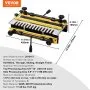 VEVOR Plantilla de Cola de Milano Ancho de 31 cm, Máquina de Colas de Milano 4 Brocas, Plantilla de Mortaja y Espiga, Herramienta de Carpintería para Fabricación de Muebles y Gabinetes de Madera