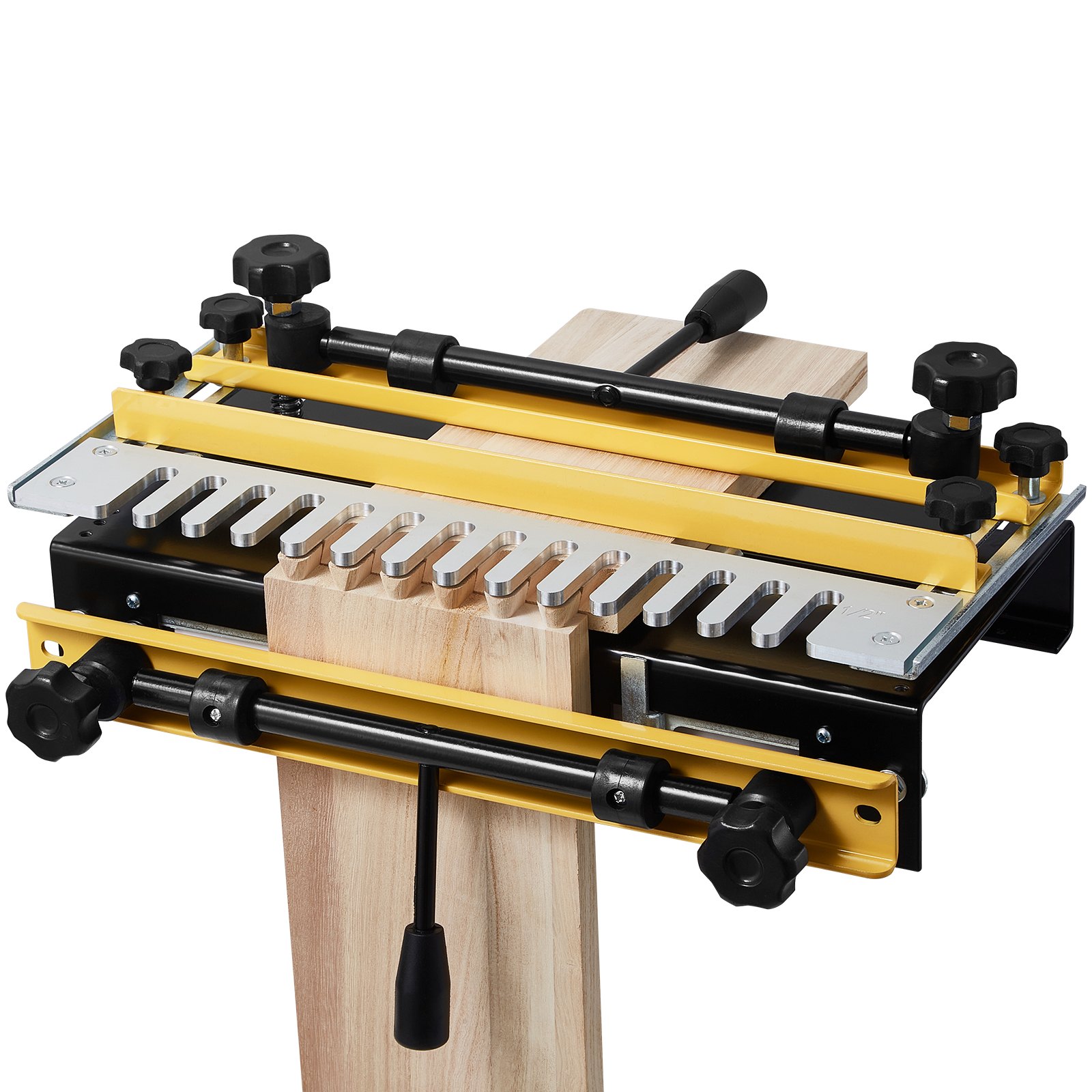 VEVOR Plantilla de Cola de Milano Ancho de 31 cm, Máquina de Colas de Milano Broca de 1/2, Plantilla de Mortaja y Espiga, Herramienta de Carpintería para Fabricación de Muebles y Gabinetes de Madera
