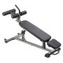 VEVOR Banco de Abdominales con Altura Ajustable en 4 Niveles, 1630 x 620 x 1055 cm, Capacidad de Carga de 454 kg, Ideal para Entrenamiento de Fuerza y Muscular de Cuerpo Completo, Negro y Gris