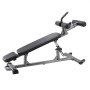 VEVOR Banco de Abdominales con Altura Ajustable en 4 Niveles, 1630 x 620 x 1055 cm, Capacidad de Carga de 454 kg, Ideal para Entrenamiento de Fuerza y Muscular de Cuerpo Completo, Negro y Gris