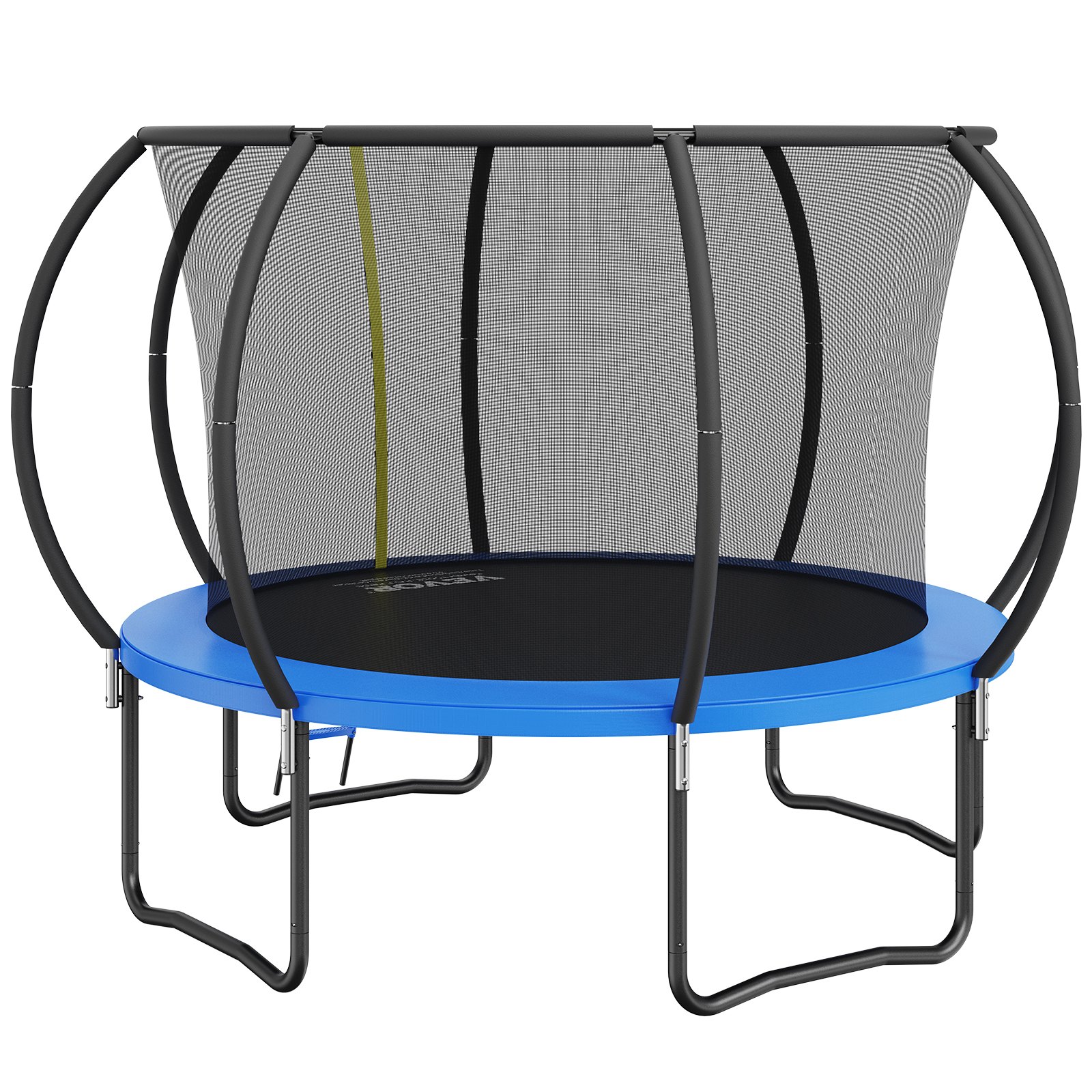 VEVOR Trampolín Exterior Interior Trampolín para Niños 245 cm Carga Máxima 150 kg con Red de Seguridad de 360° Cubierta de Espuma Gruesa Fácil de Instalar para Parque de Ocio en el Patio Trasero