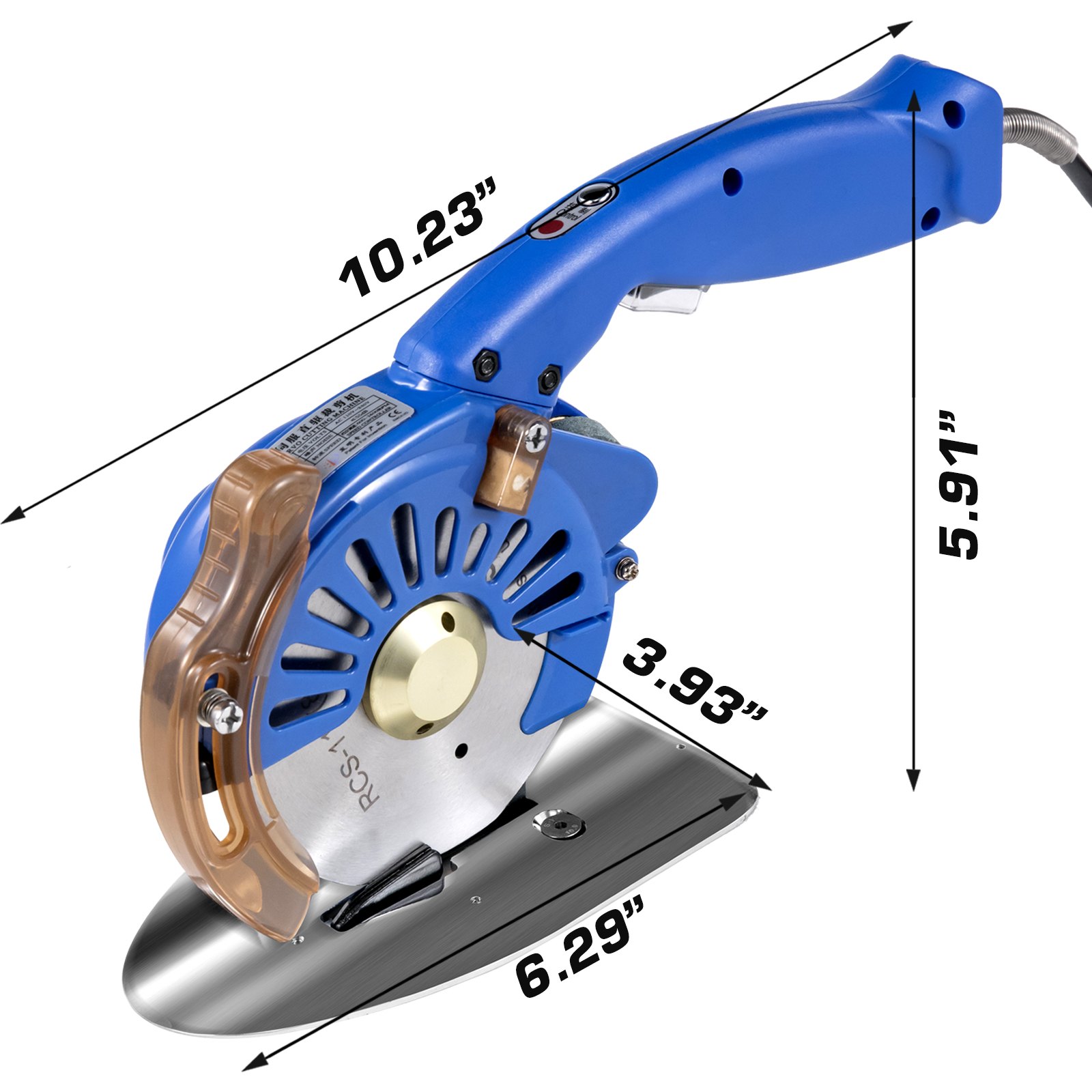 Cortadora Giratoria De Tela Cortador Eléctrico De 100mm Para Cuero Con Cuchillas