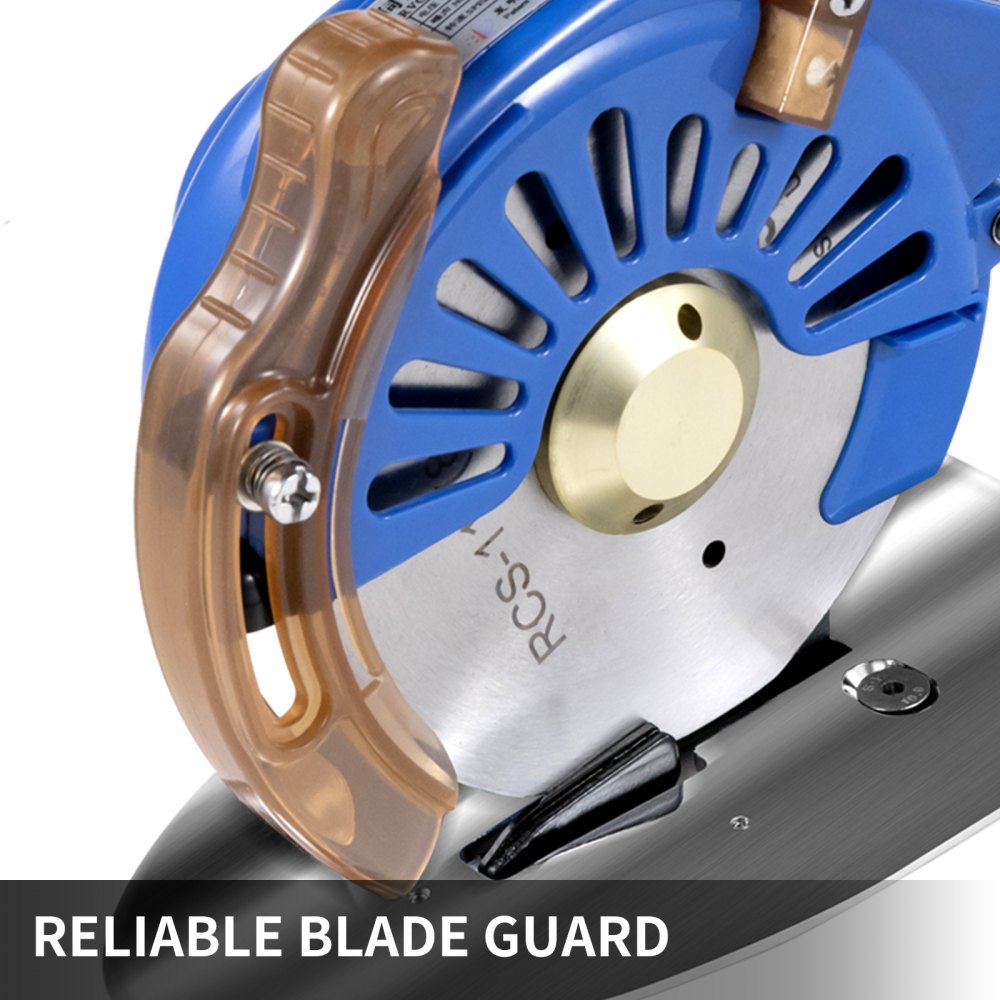 Cortadora De Tela Rotativa Eléctrica De 110mm Con Cuchilla Azul 5 Velocidades