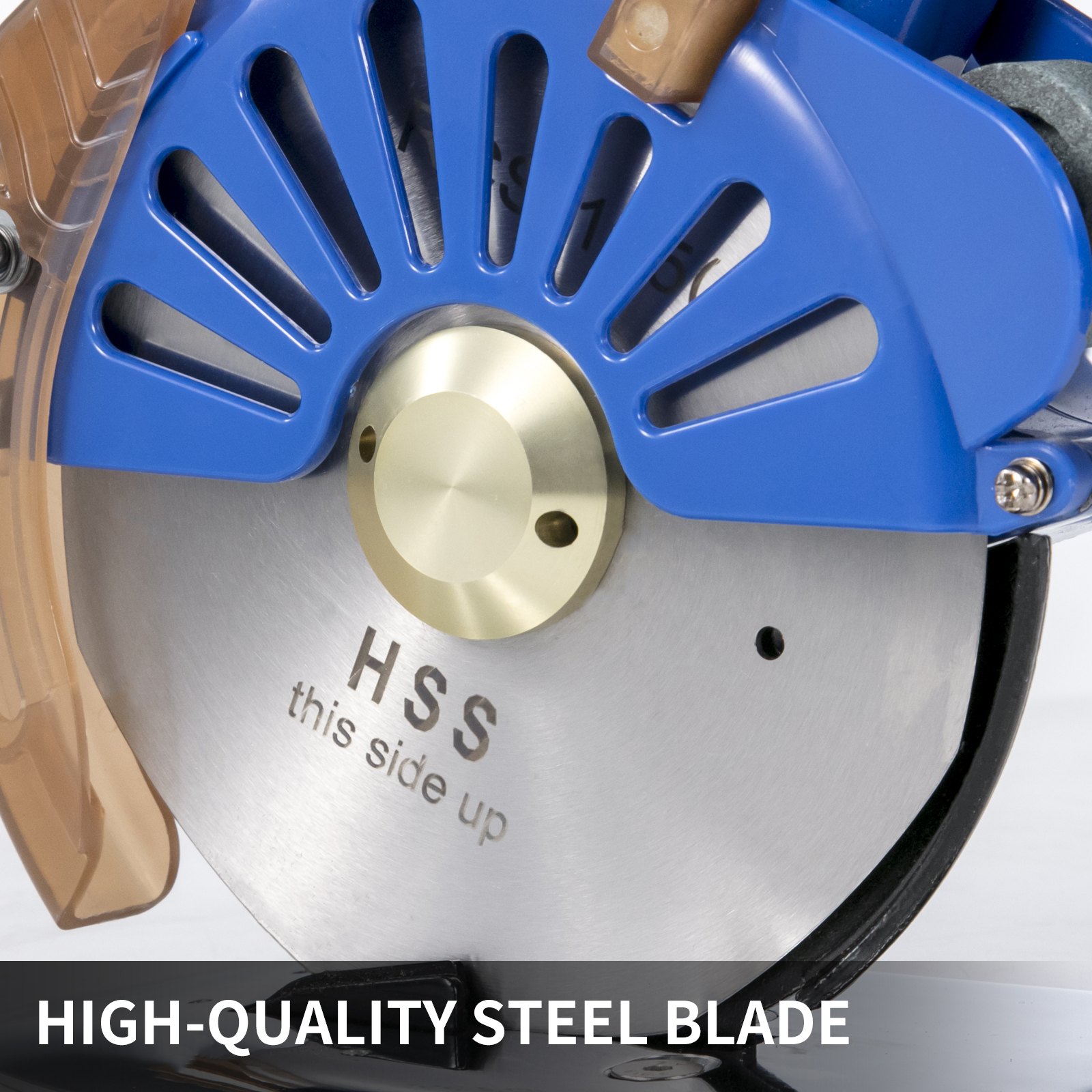 Cortadora De Tela Eléctrica Y Giratoria De 125mm Con Cuchillas Para Cuero Azul