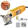 VEVOR Cortador de tela rotatorio Máquina cortadora de tela eléctrica Máquina de cortadora Tela eléctrica para seda Lana Cuero con Cuchilla tijeras