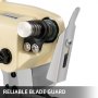 VEVOR Cortador de tela rotatorio Máquina cortadora de tela eléctrica Máquina de cortadora Tela eléctrica para seda Lana Cuero con Cuchilla tijeras