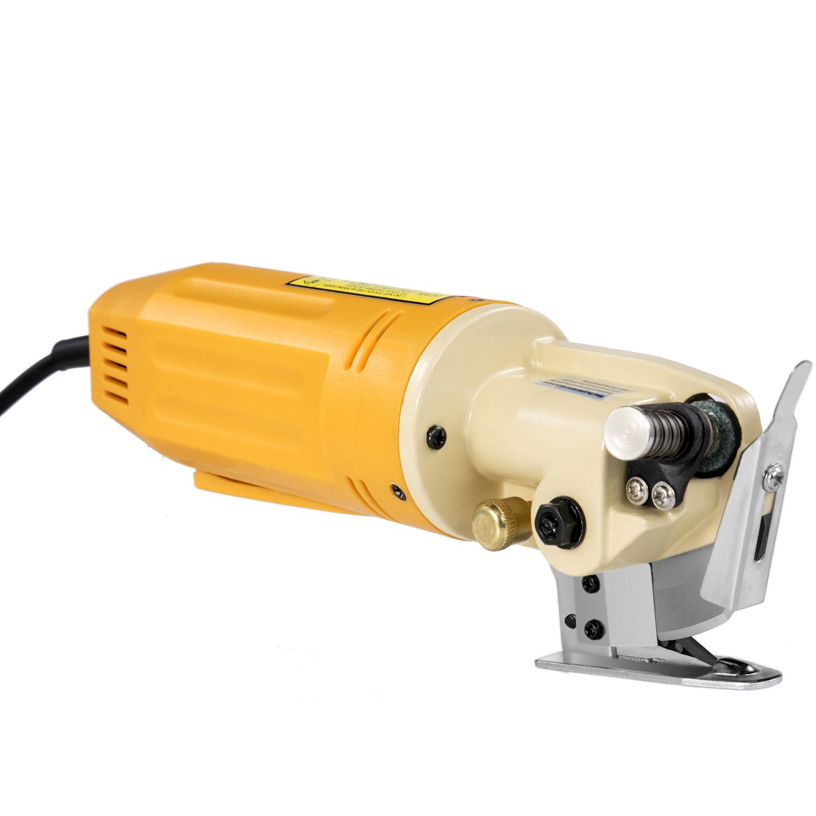VEVOR Cortador de tela rotatorio Máquina cortadora de tela eléctrica Máquina de cortadora Tela eléctrica para seda Lana Cuero con Cuchilla tijeras
