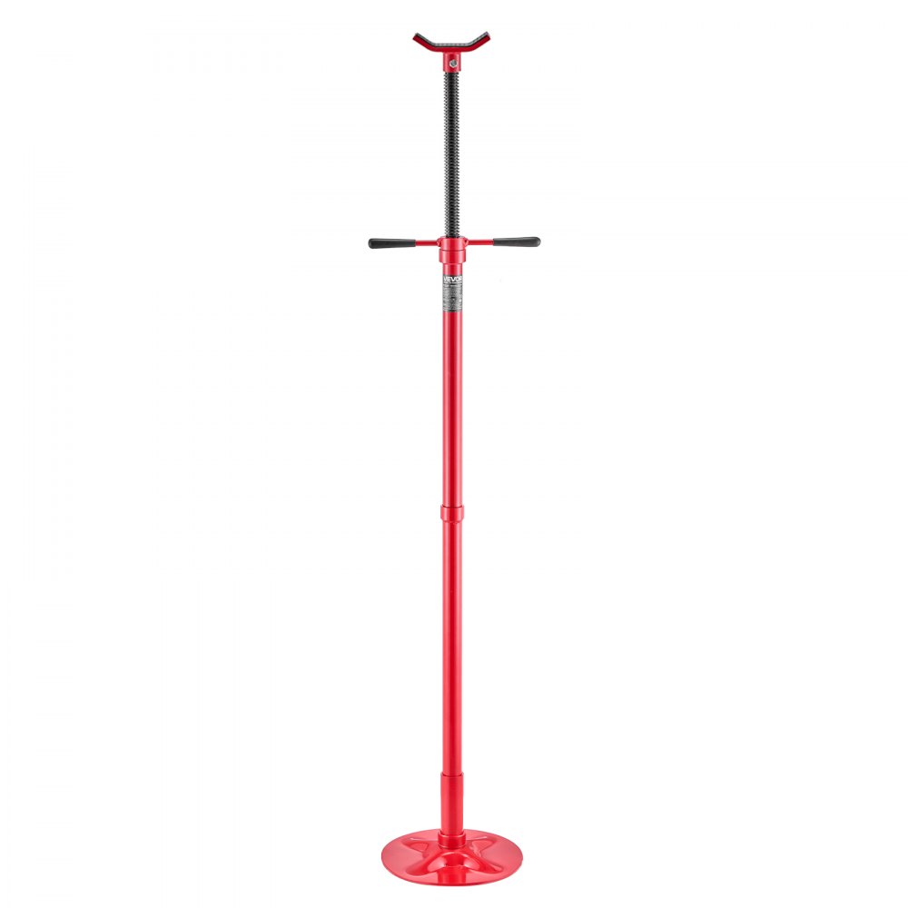 VEVOR Soporte de Elevación Inferior Capacidad de 500 kg Soporte para Debajo del Polipasto Elevación de 137,2-213 cm, Manija Giratoria Montado en Cojinete, Tornillo Roscado Autoblocante para Garajes
