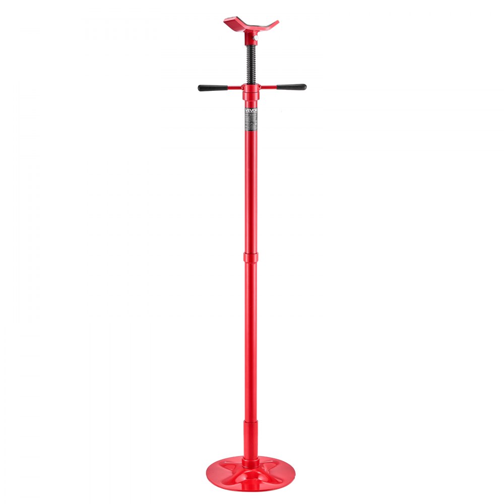 VEVOR Soporte de Elevación Inferior Capacidad de 500 kg Soporte para Debajo del Polipasto Elevación de 137,2-213 cm, Manija Giratoria Montado en Cojinete, Tornillo Roscado Autoblocante para Garajes