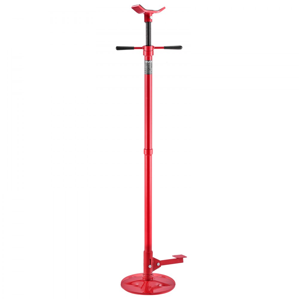 VEVOR Soporte de Elevación Inferior Capacidad de 750 kg, Soporte para Debajo del Polipasto Elevación de 132-203,2 cm, Manija Giratoria Montado en Cojinete, con Pedal, para Tareas de Reparación
