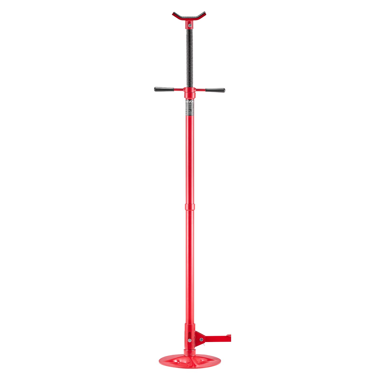 VEVOR Soporte de Elevación Inferior Capacidad de 750 kg, Soporte para Debajo del Polipasto Elevación de 132-203,2 cm, Manija Giratoria Montado en Cojinete, con Pedal, para Tareas de Reparación