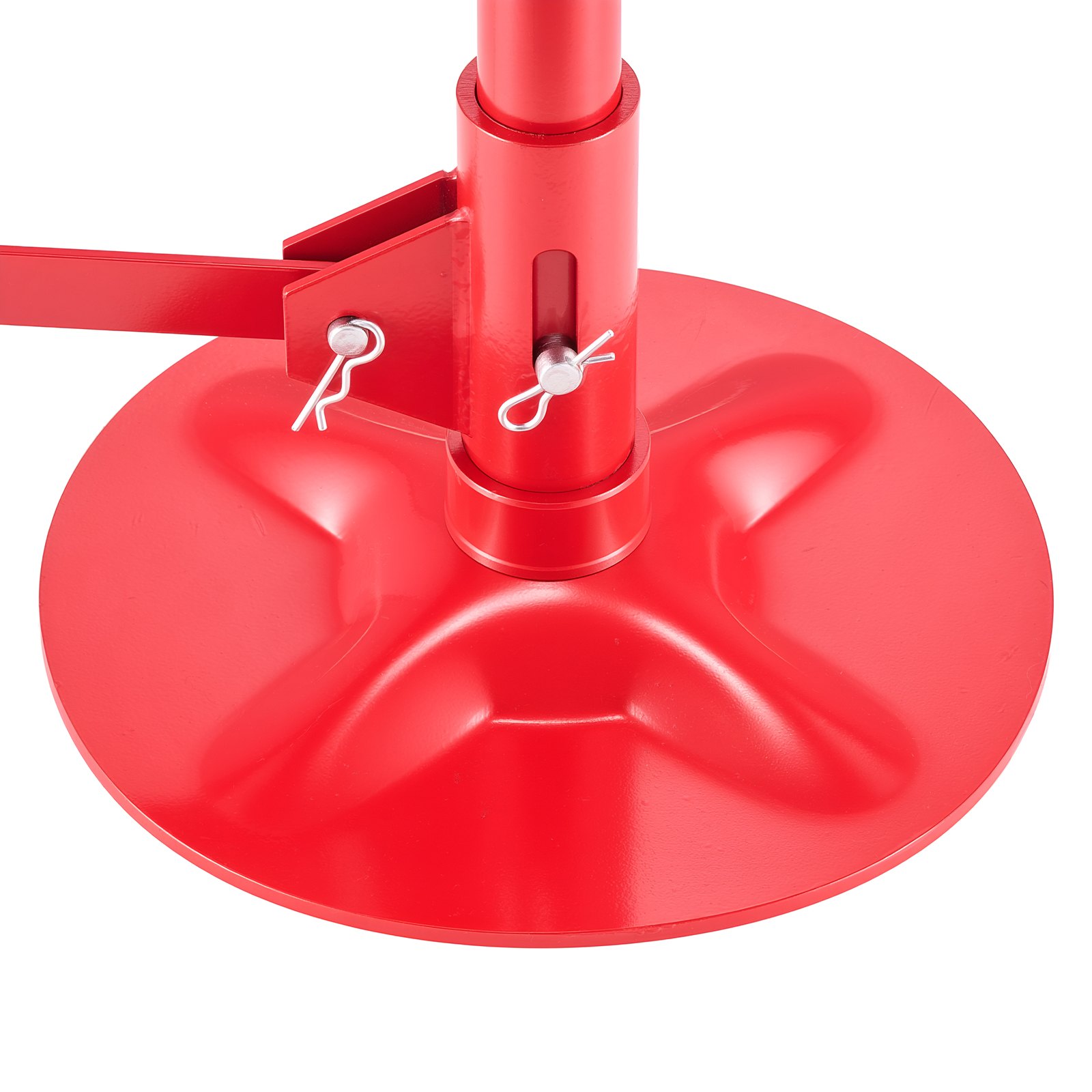 VEVOR Soporte de Elevación Inferior Capacidad de 750 kg, Soporte para Debajo del Polipasto Elevación de 132-203,2 cm, Manija Giratoria Montado en Cojinete, con Pedal, para Tareas de Reparación
