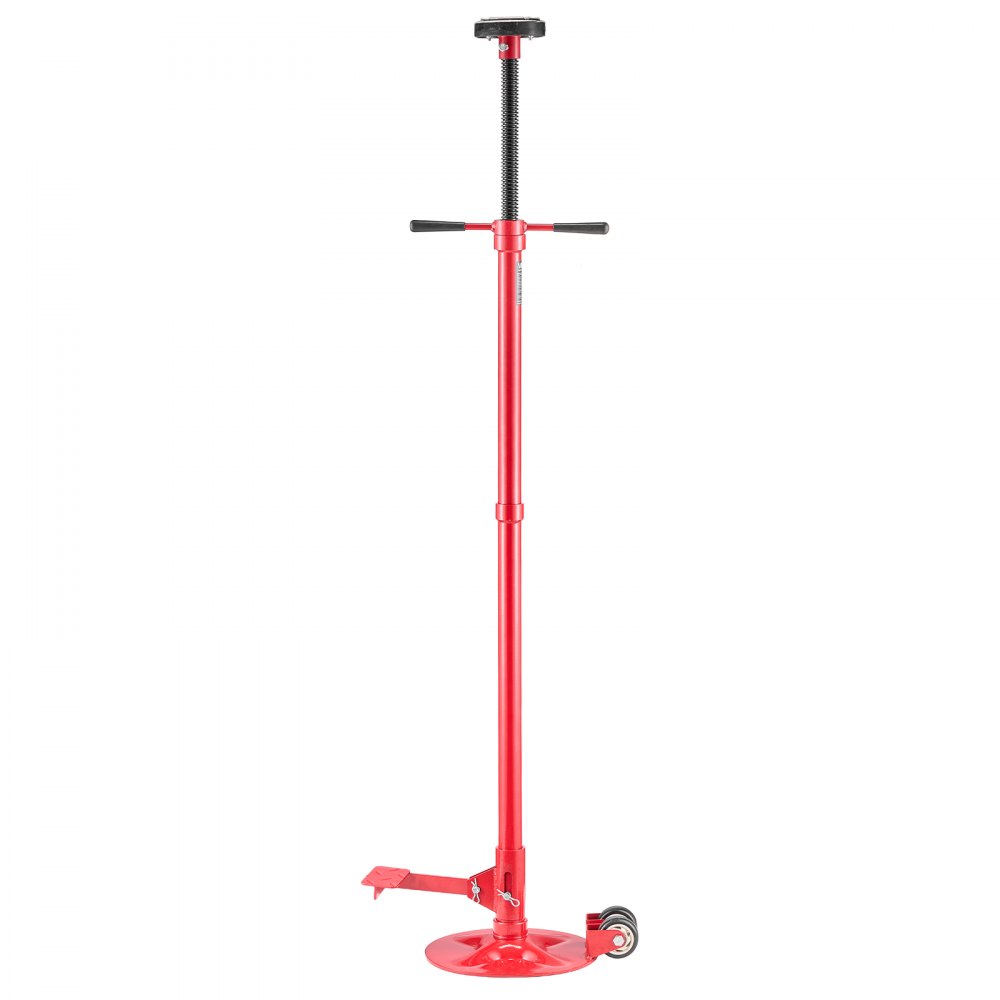 VEVOR Soporte de Elevación Inferior Capacidad de 750 kg Soporte para Debajo del Polipasto con Ruedas y Pedal Elevación de 132-203,2 cm Manija Giratoria Montado en Cojinete para Tareas de Reparación