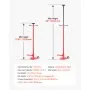 VEVOR Soporte de Elevación Inferior Capacidad de 750 kg Soporte para Debajo del Polipasto con Ruedas y Pedal Elevación de 132-203,2 cm Manija Giratoria Montado en Cojinete para Tareas de Reparación