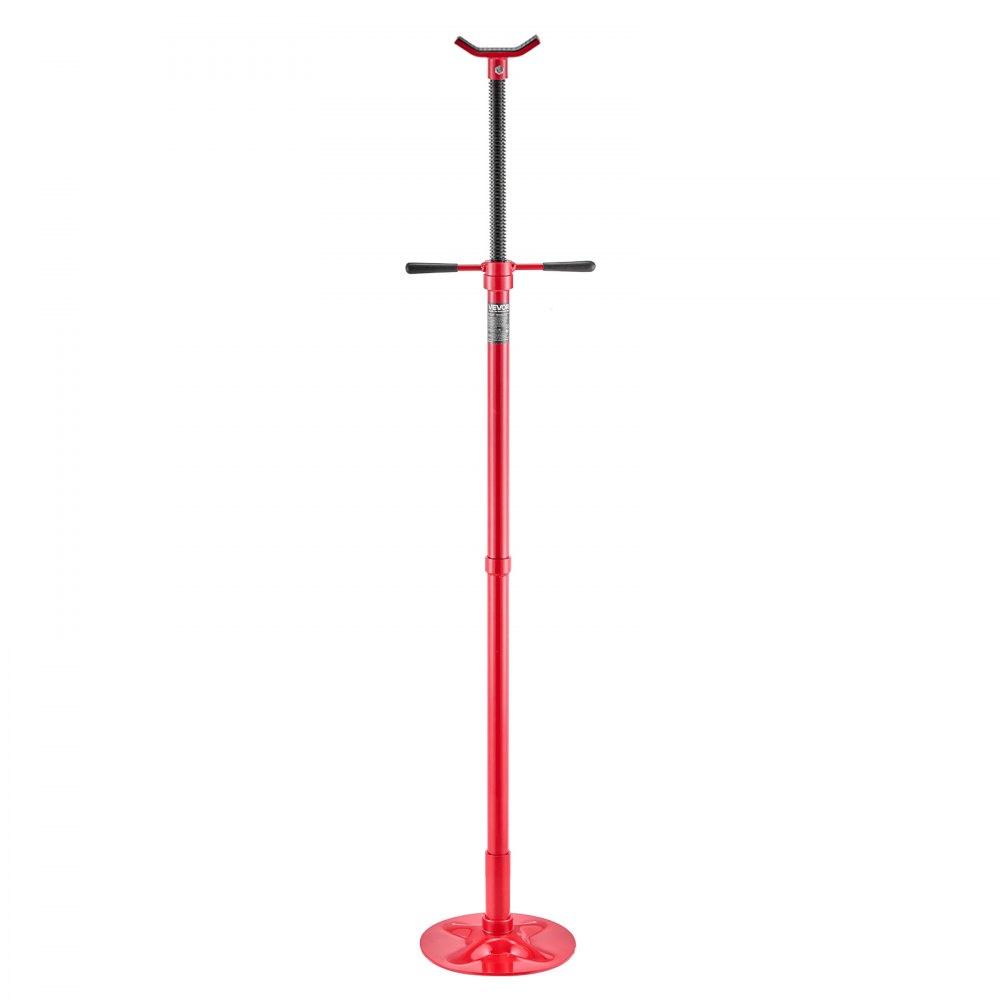 VEVOR Soporte de Elevación Inferior Capacidad de 750 kg Soporte para Debajo del Polipasto Elevación de 1372-2130 mm, Manija Giratoria Montado en Cojinete, Tornillo Roscado Autoblocante para Garajes