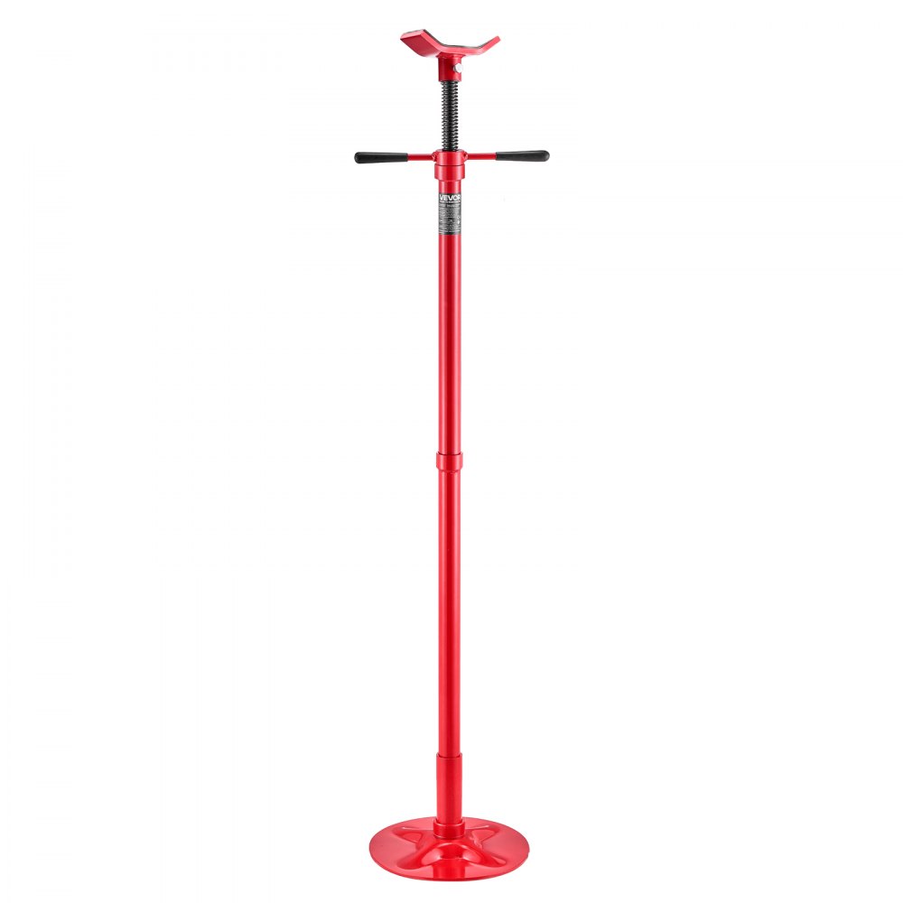 VEVOR Soporte de Elevación Inferior Capacidad de 750 kg Soporte para Debajo del Polipasto Elevación de 1372-2130 mm, Manija Giratoria Montado en Cojinete, Tornillo Roscado Autoblocante para Garajes