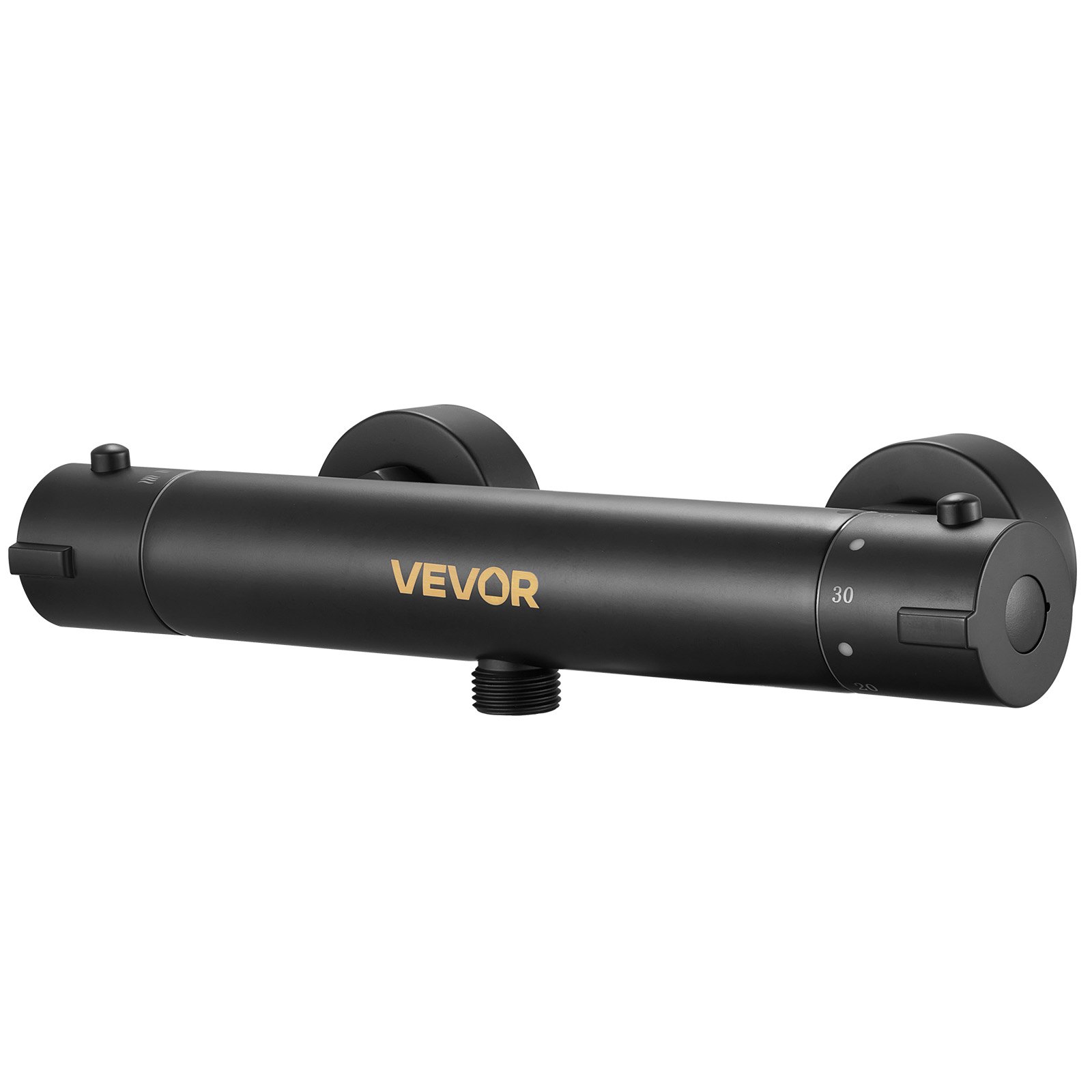 VEVOR Válvula Termostática para Grifo de Ducha con Cierre Seguro 38 ℃, Control de Temperatura para Agua Fría y Caliente, con Revestimiento Electroforético a Baño y Autocaravana, 273 x 66 x 50 mm