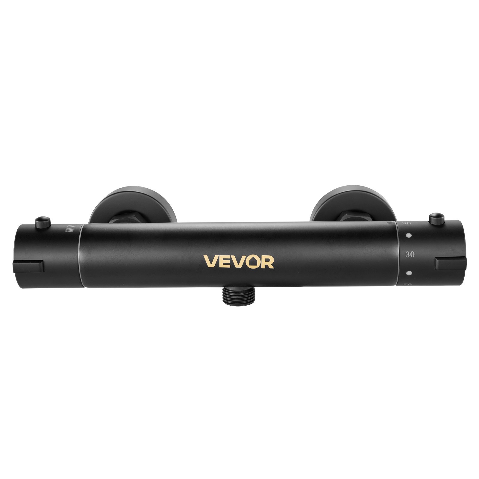 VEVOR Válvula Termostática para Grifo de Ducha con Cierre Seguro 38 ℃, Control de Temperatura para Agua Fría y Caliente, con Revestimiento Electroforético a Baño y Autocaravana, 273 x 66 x 50 mm