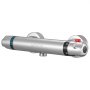 VEVOR Válvula Termostática a Grifo de Ducha, Antiescaldaduras, con Cierre Seguro 38 ℃, Agua Fría y Caliente, Control de Temperatura a Baño y Caravana, con Revestimiento Cromado, 280 x 63 x 48 mm