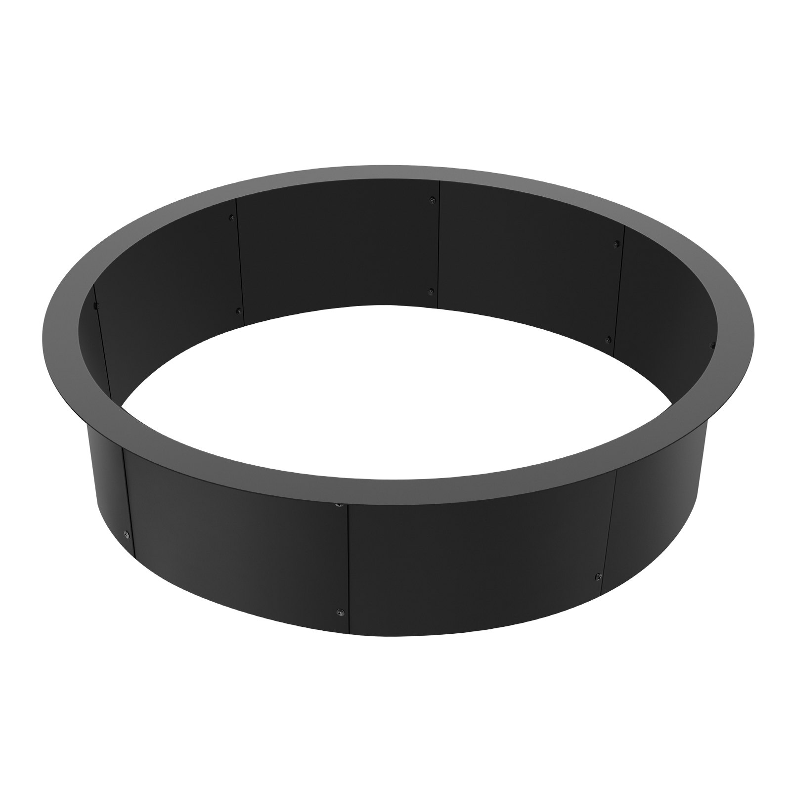 VEVOR Aro para Hoguera Diámetro Exterior 1143 mm, Diámetro Interior 990,6 mm, Altura 254 mm, Revestimiento de Acero al Carbono, Anillo para Fogata sobre o en el Suelo, para Acampar al Aire Libre