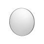 VEVOR Espejo de Pared Espejo de Maquillaje Espejo de Baño Diámetro de 762 mm Espejo Redondo Marco de Aleación de Aluminio Negro con Soporte en Forma de Z para Baño Dormitorio Sala de Estar