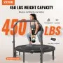 VEVOR Trampolín de Fitness de Entrenamiento para Adultos 1320mm 205kg Plegable
